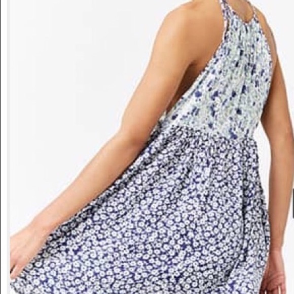 Forever 21 Floral Self Tie Swing Dress - Picture 2 of 5